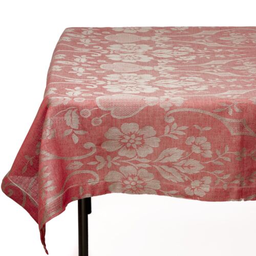     Tessitura Pardi Damasco Rustica Red Tablecloth