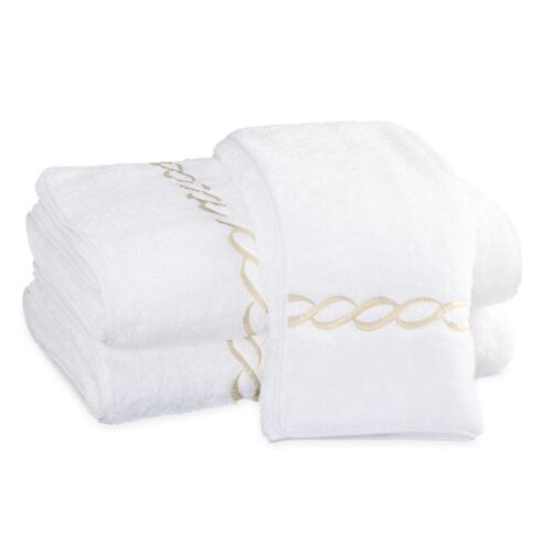 Matouk Towel Collection Classic Chain Ivory