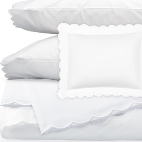 Matouk Dakota White Bed Collection