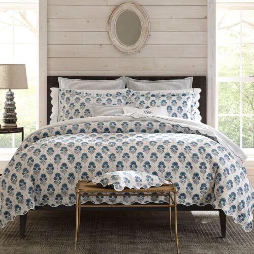 Matouk Joplin Mineral Blue Bed Collection