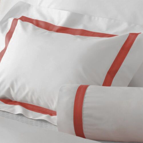 Matouk Lowell White & Coral Bed Collection