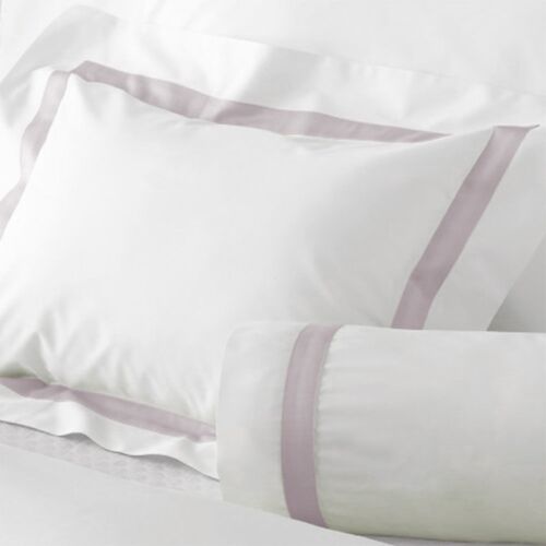 Matouk Lowell White & Deep Lilac Bed Collection