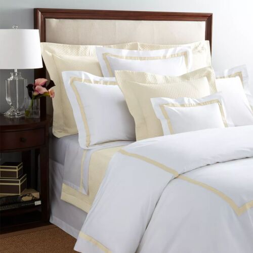 Matouk Lowell White & Ivory Bed Collection