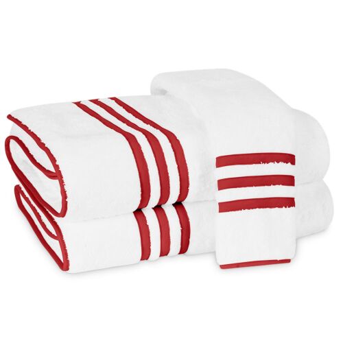 Matouk Towel Collection Newport Red