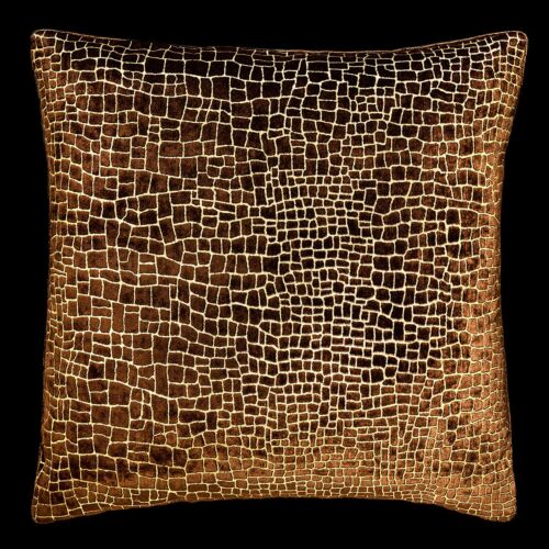  Fortuny Delphos Mosaico Dark Brown Velvet Pillow 24.5"