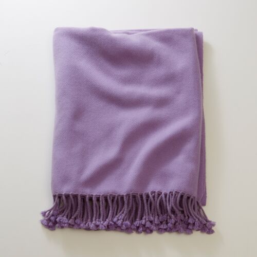 4-Ply Cashmere Throw Violet Tulip