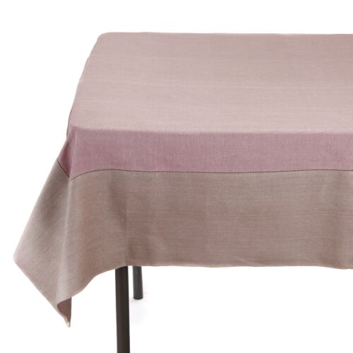 Tessitura Pardi Raso Rustic Pink Tablecloth 72x128"
