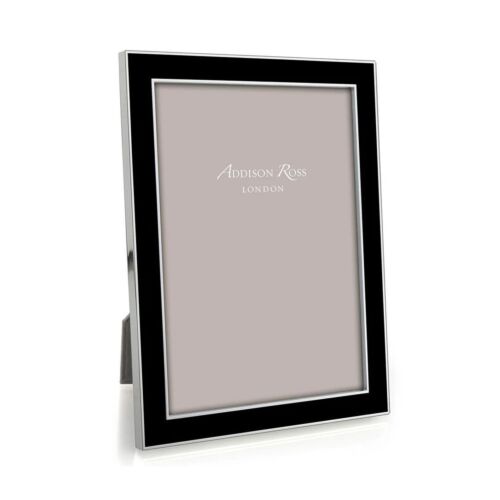Addison Ross Enamel & Silver Black Frame 8x10"