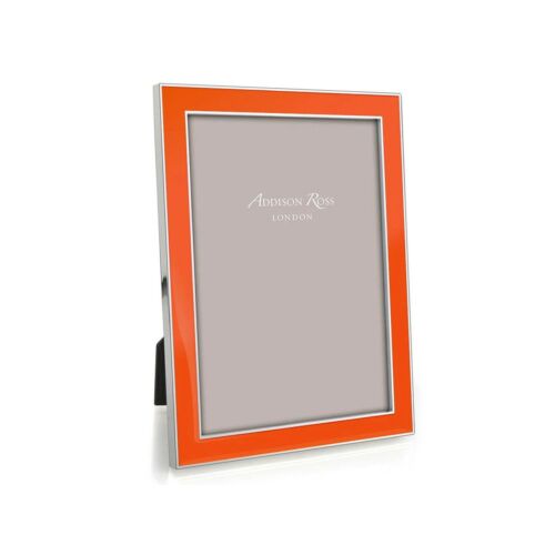Addison Ross Enamel & Silver Orange Frame 5x7"