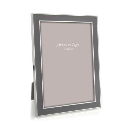 Addison Ross Enamel & Silver Taupe Frame 8x10"
