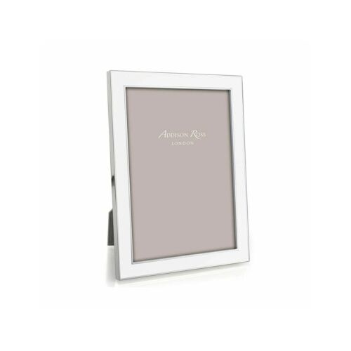Addison Ross Enamel & Silver White Frame 4x6"