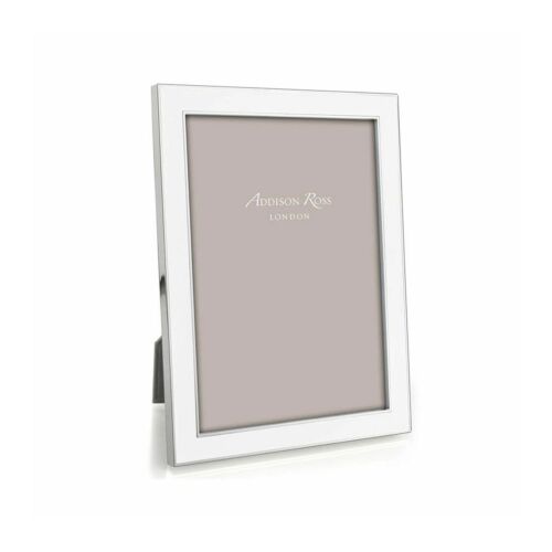 Addison Ross Enamel & Silver White Frame 5x7"