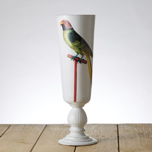 John Derian Bird Vase Bengal Parrot