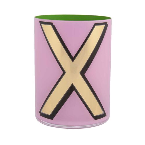 Bridie Hall Alphabet Pencil Cup X Pink