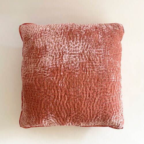 Anke Drechsel Silk Velvet Pillow Metril New Rose 20"