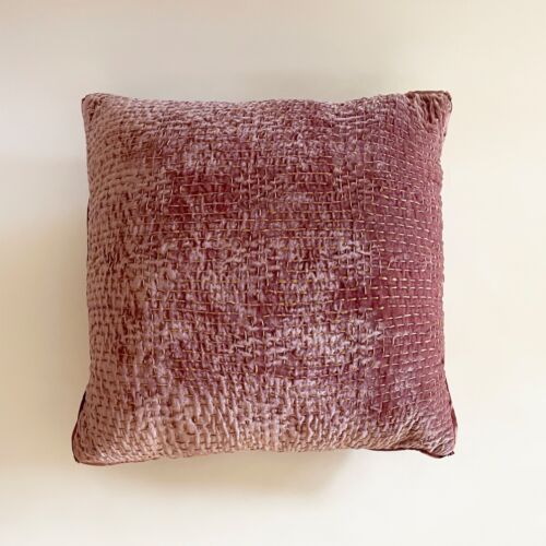 Anke Drechsel Silk Velvet Pillow Metril Vintage Plum 20"