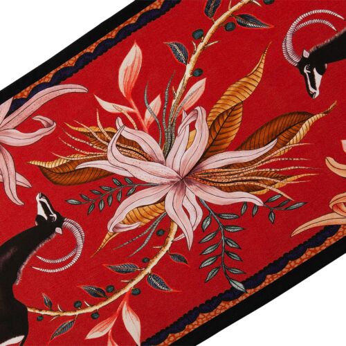 Ardmore Zambezi Sable Royal Red Table Runner