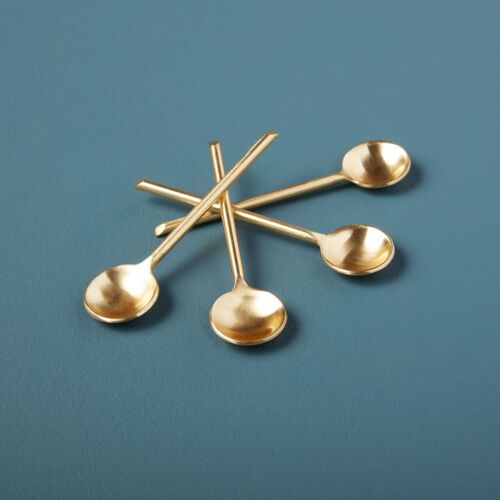 Artisan Gold Thin Mini Spoon Set/4