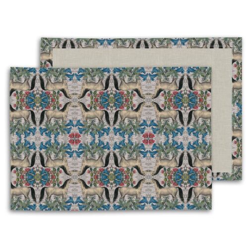 Avenida & Patch NYC Placemat White Horse
