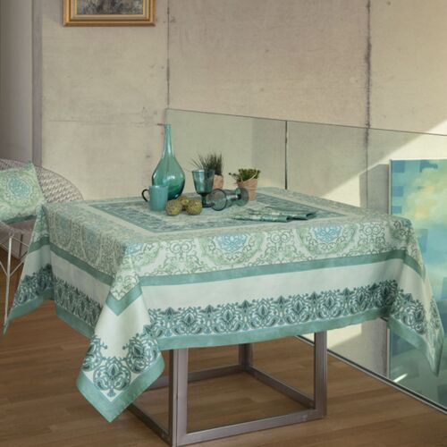 Beauville Palazzo Jade Tablecloth 67x122"