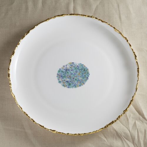 Coralla Maiuri Blue Marble Serving Plate