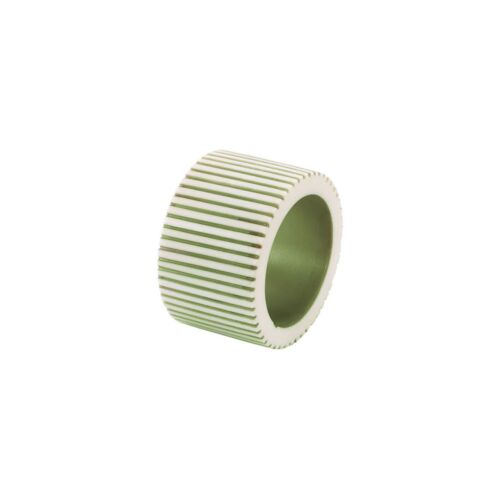 Bodrum Napkin Ring Pinstripe Green