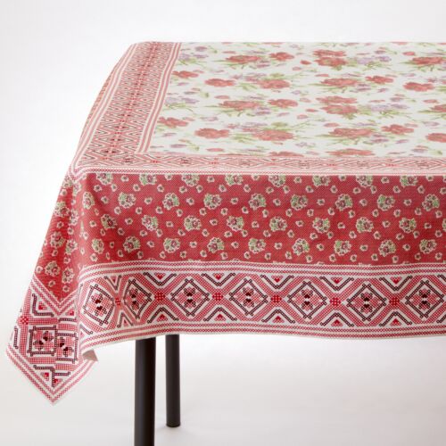 D'Ascoli Kati Red Tablecloth 108"D