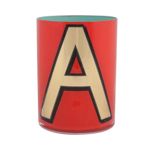 Bridie Hall Alphabet Pencil Cup A Coral