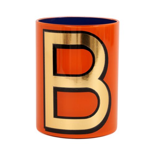 Bridie Hall Alphabet Pencil Cup B Orange