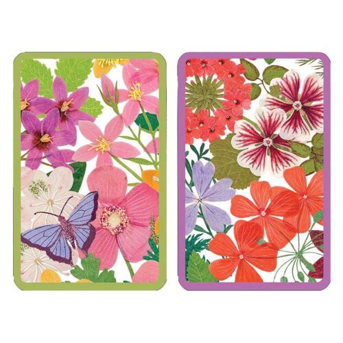 Caspari Game Playing Card Set/2 Halsted Floral