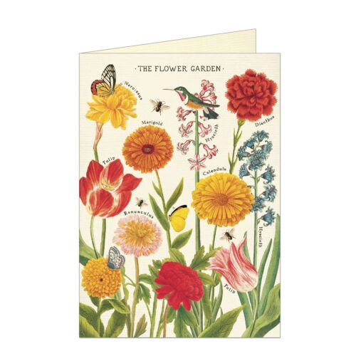Cavallini Stationery Flower Garden Greeting Card
