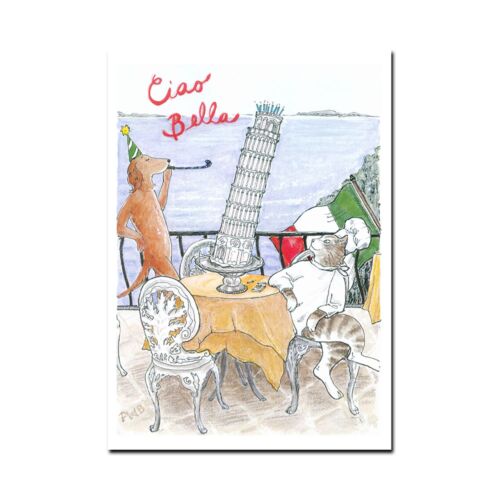 Ciao Bella Stationery It's A Pisa Cake Note Card