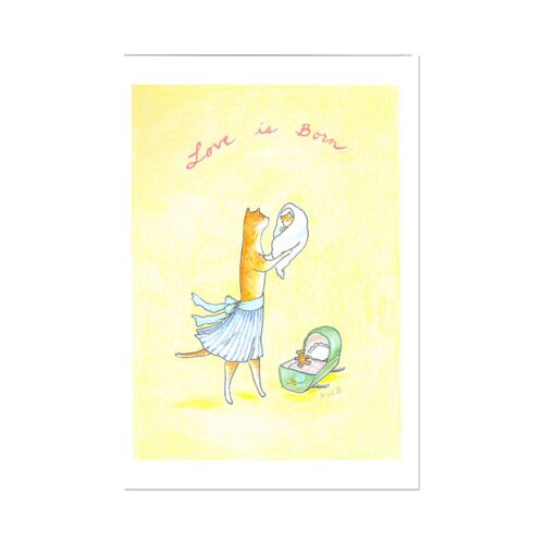 Ciao Bella Stationery Love Is Born Note Card