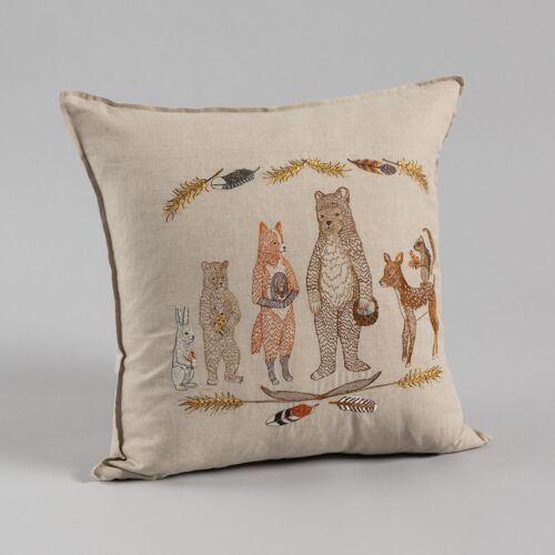 Coral & Tusk Pillow Woodland Welcome 20"