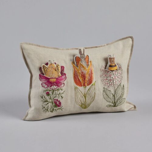 Coral & Tusk Pocket Pillow Flower Friends 12x16"