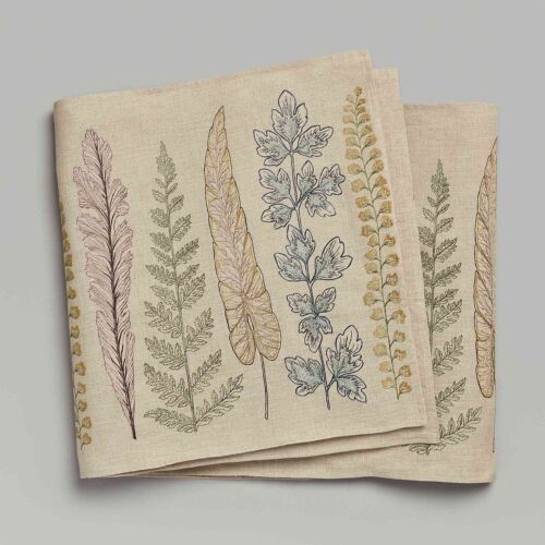 Coral & Tusk Table Runner Plants 91x18"