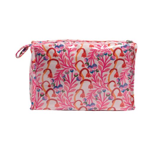 Cotton Box Cosmetic Bag Strawberry Vine Pink
