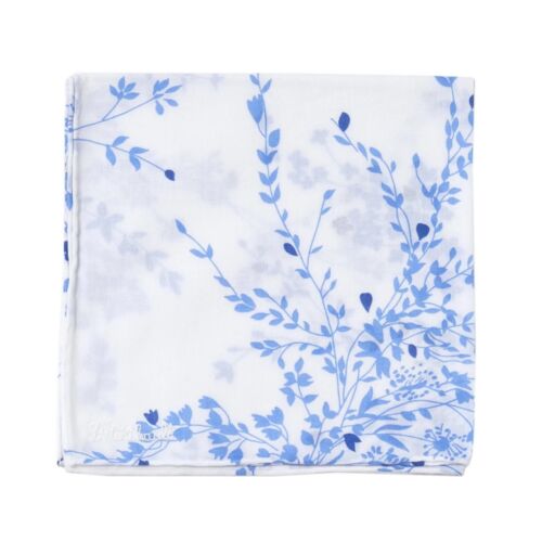 D. Porthault Handkerchief Printed Jete De Fleurs Blue