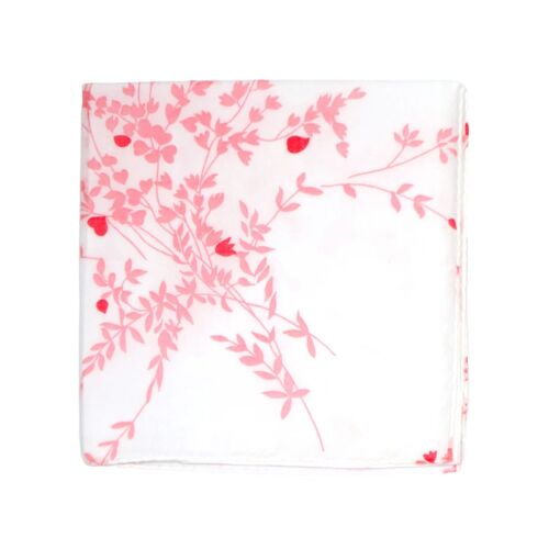 D. Porthault Handkerchief Printed Jete De Fleurs Pink