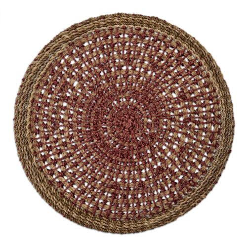 Deborah Rhodes Placemat Crochet Abaca Rose