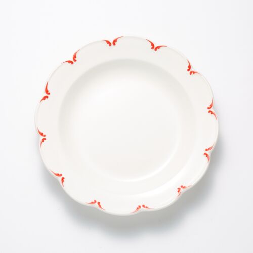 Este Ceramiche Fiore Red Soup Plate