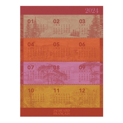French Tea Towel Calendar 2024
