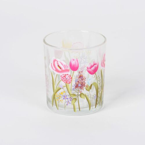 Glass Votive Blooming Blooms