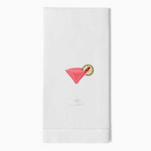 Henry Handwork Towel Cosmopolitan Cocktail
