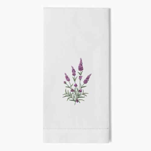 Henry Handwork Towel Lavender Botanical