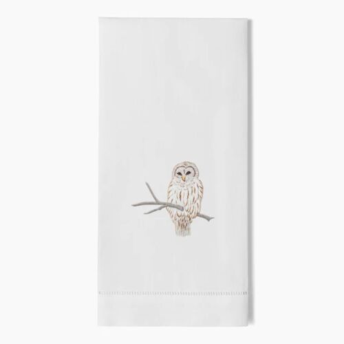 Henry Handwork Towel Snowy Owl