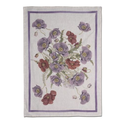 Italian Poppy Viola Towel
