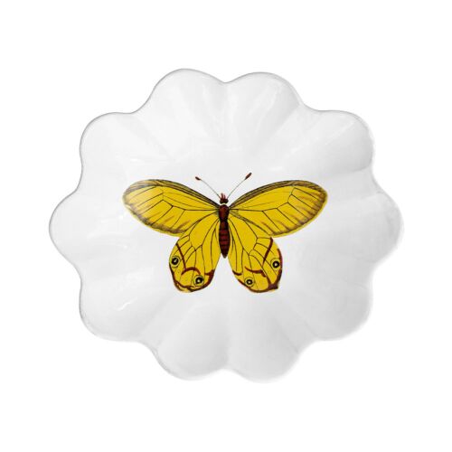 John Derian Butterfly Plate Yellow
