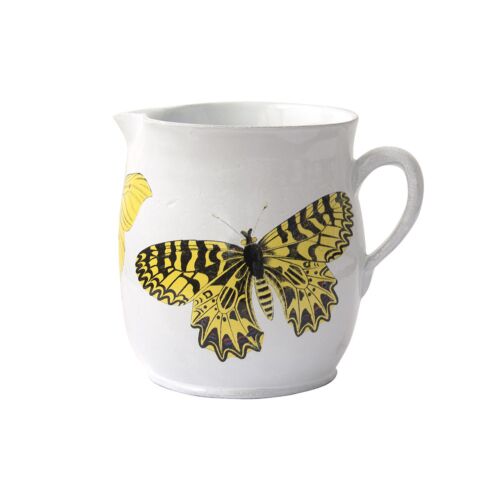 John Derian Pitcher Yellow Butterflies