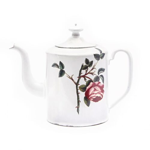 John Derian Rose Teapot Rosa Centilolia